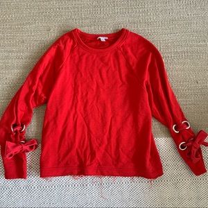 Halogen Sweatshirt | Red | Size XS